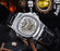 Barrel-Shaped Leather Belt Men's Waterproof Mechanical Watch