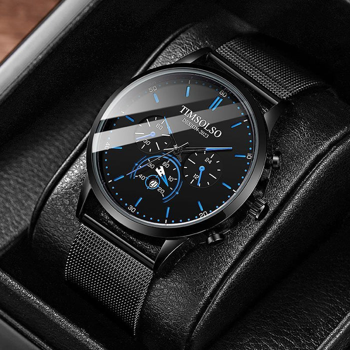 Quartz Ultra Thin Calendar Watch For Men