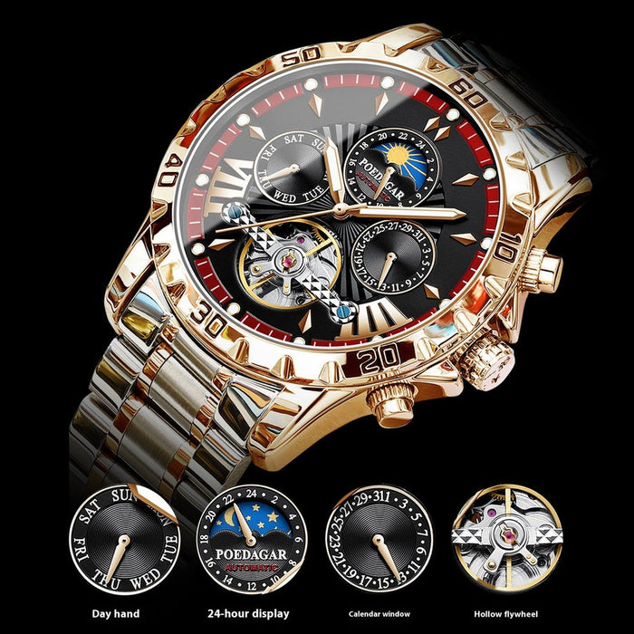 POEDAGAR Automatic Mechanical Men's Watch